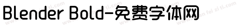 Blender Bold字体转换